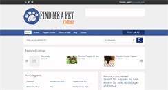 Desktop Screenshot of findmeapet.com.au